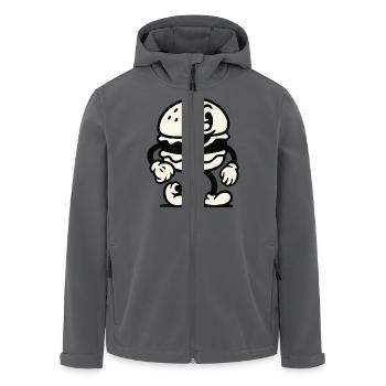 burger comic - Recycelte Männer Softshell-Jacke von Stanley/Stella - Anthrazit - Vorne - AI Model Male 185 light (185cm)