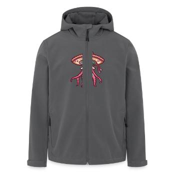 Qualle Lustig Sombrero - Recycelte Männer Softshell-Jacke von Stanley/Stella - Anthrazit - Vorne - AI Model Male 185 light (185cm)