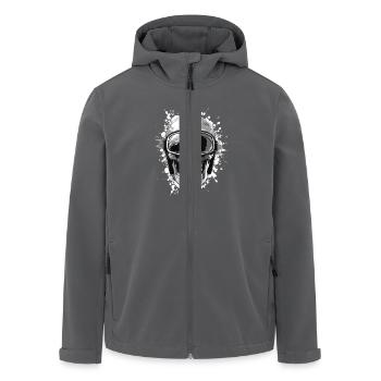 Ski Totenkopf Skibrille - Recycelte Männer Softshell-Jacke von Stanley/Stella - Anthrazit - Vorne - AI Model Male 185 light (185cm)