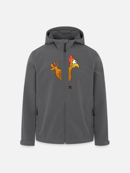 huhn - Recycelte Männer Softshell-Jacke von Stanley/Stella - Anthrazit