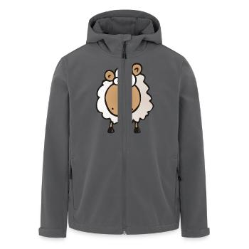 Das Erste Schaaf - Recycelte Männer Softshell-Jacke von Stanley/Stella - Anthrazit - Vorne - AI Model Male 185 light (185cm)