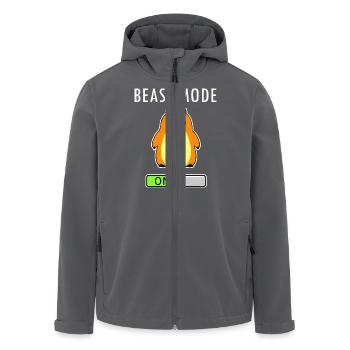 Beast Mode - Recycelte Männer Softshell-Jacke von Stanley/Stella - Anthrazit - Vorne - AI Model Male 185 light (185cm)