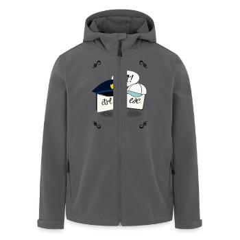 Ctrl Alt Esc - Recycelte Männer Softshell-Jacke von Stanley/Stella - Anthrazit - Vorne - AI Model Male 185 light (185cm)