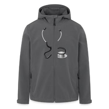 doc71 - Recycelte Männer Softshell-Jacke von Stanley/Stella - Anthrazit - Vorne - AI Model Male 185 light (185cm)