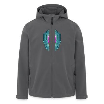 HypnoSkull - Recycelte Männer Softshell-Jacke von Stanley/Stella - Anthrazit - Vorne - AI Model Male 185 light (185cm)