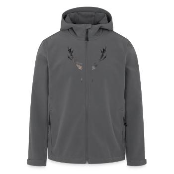Hirsch - Recycelte Männer Softshell-Jacke von Stanley/Stella - Anthrazit - Vorne - AI Model Male 185 light (185cm)