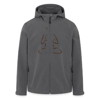 Meditation - Recycelte Männer Softshell-Jacke von Stanley/Stella - Anthrazit - Vorne - AI Model Male 185 light (185cm)