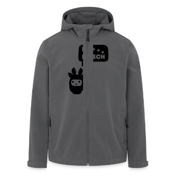 du hirsch - Recycelte Männer Softshell-Jacke von Stanley/Stella - Anthrazit - Vorne - AI Model Male 185 light (185cm)