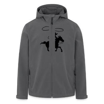 Cowboy - Recycelte Männer Softshell-Jacke von Stanley/Stella - Anthrazit - Vorne - AI Model Male 185 light (185cm)