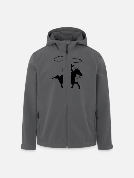 Cowboy - Recycelte Männer Softshell-Jacke von Stanley/Stella - Anthrazit