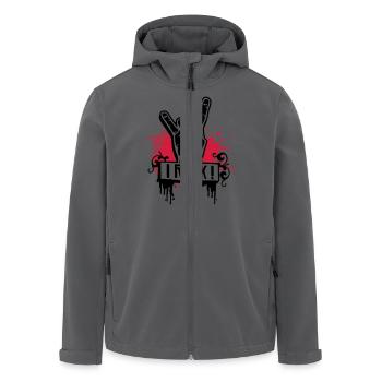 I ROCK - Recycelte Männer Softshell-Jacke von Stanley/Stella - Anthrazit - Vorne - AI Model Male 185 light (185cm)