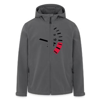 tacho, speed, km h - Recycelte Männer Softshell-Jacke von Stanley/Stella - Anthrazit - Vorne - AI Model Male 185 light (185cm)