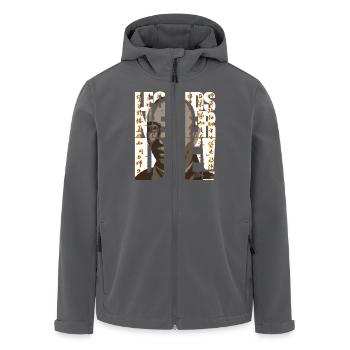 legends never die - Recycelte Männer Softshell-Jacke von Stanley/Stella - Anthrazit - Vorne - AI Model Male 185 light (185cm)