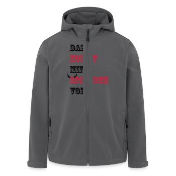 Das kommt mir Spanisch vor - Recycelte Männer Softshell-Jacke von Stanley/Stella - Anthrazit - Vorne - AI Model Male 185 light (185cm)