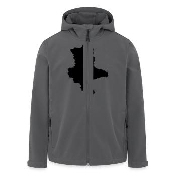 Sachsen Anhalt - Recycelte Männer Softshell-Jacke von Stanley/Stella - Anthrazit - Vorne - AI Model Male 185 light (185cm)
