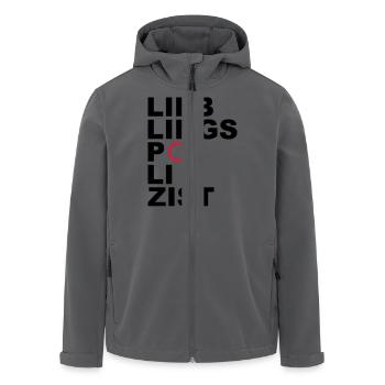 Lieblingspolizist - V2 - Recycelte Männer Softshell-Jacke von Stanley/Stella - Anthrazit - Vorne - AI Model Male 185 light (185cm)