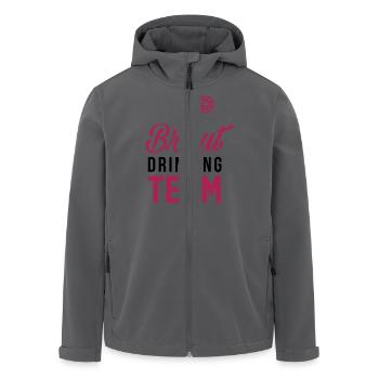 Braut Drinking Team - Team Braut - Recycelte Männer Softshell-Jacke von Stanley/Stella - Anthrazit - Vorne - AI Model Male 185 light (185cm)