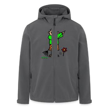 Gärtner Hobbygärtner - Recycelte Männer Softshell-Jacke von Stanley/Stella - Anthrazit - Vorne - AI Model Male 185 light (185cm)