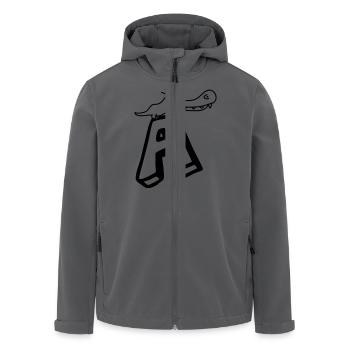 alligator krokodil dino dinosaurier echse saurier - Recycelte Männer Softshell-Jacke von Stanley/Stella - Anthrazit - Vorne - AI Model Male 185 light (185cm)