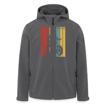 Motocross MX Supercross Enduro Dirt Bike - Recycelte Männer Softshell-Jacke von Stanley/Stella - Anthrazit - Vorne - AI Model Male 185 light (185cm)