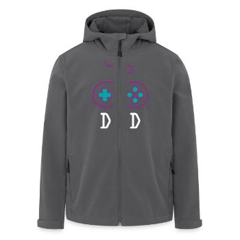 Dad Gamer - Recycelte Männer Softshell-Jacke von Stanley/Stella - Anthrazit - Vorne - AI Model Male 185 light (185cm)