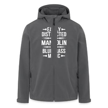 Mandolinen- und Bluegrass-Liebe - Recycelte Männer Softshell-Jacke von Stanley/Stella - Anthrazit - Vorne - AI Model Male 185 light (185cm)