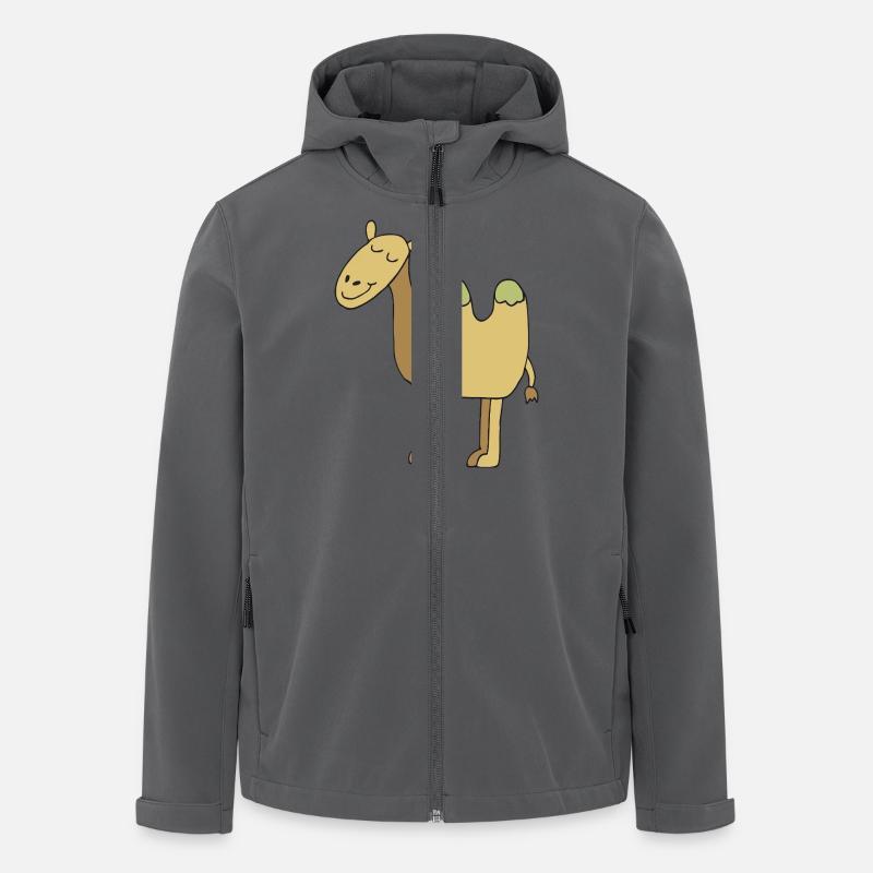 kamel - Recycelte Männer Softshell-Jacke von Stanley/Stella - Anthrazit