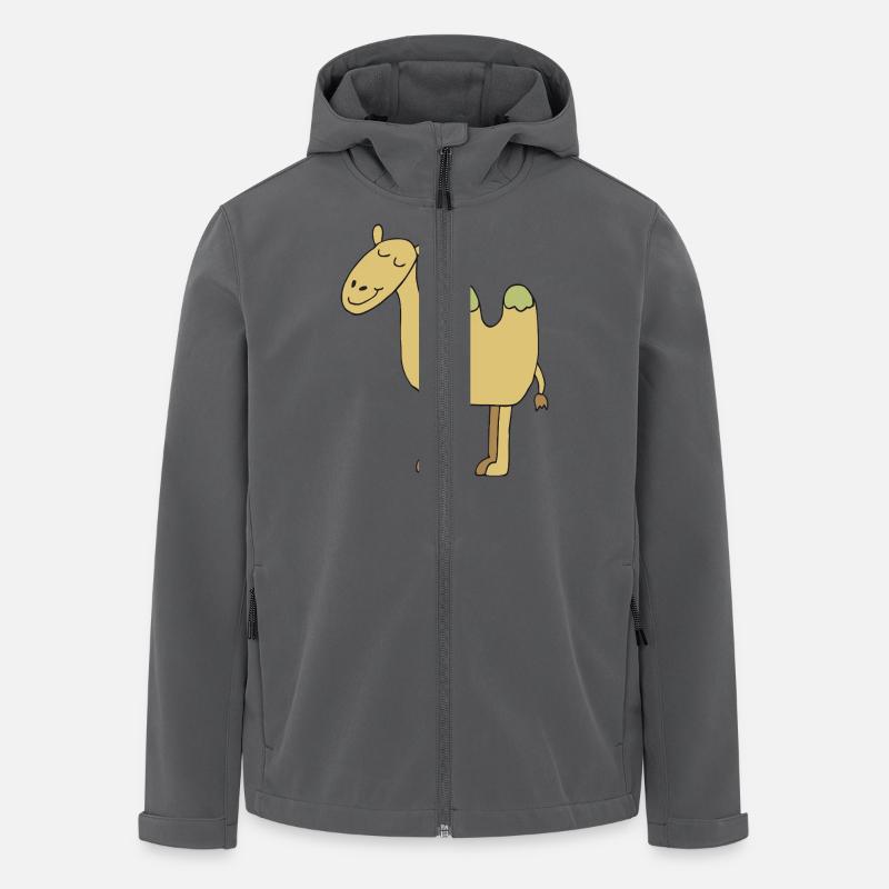 kamel - Recycelte Männer Softshell-Jacke von Stanley/Stella - Anthrazit