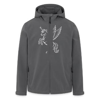Einhorn - Einhorn - Recycelte Männer Softshell-Jacke von Stanley/Stella - Anthrazit - Vorne - AI Model Male 185 light (185cm)