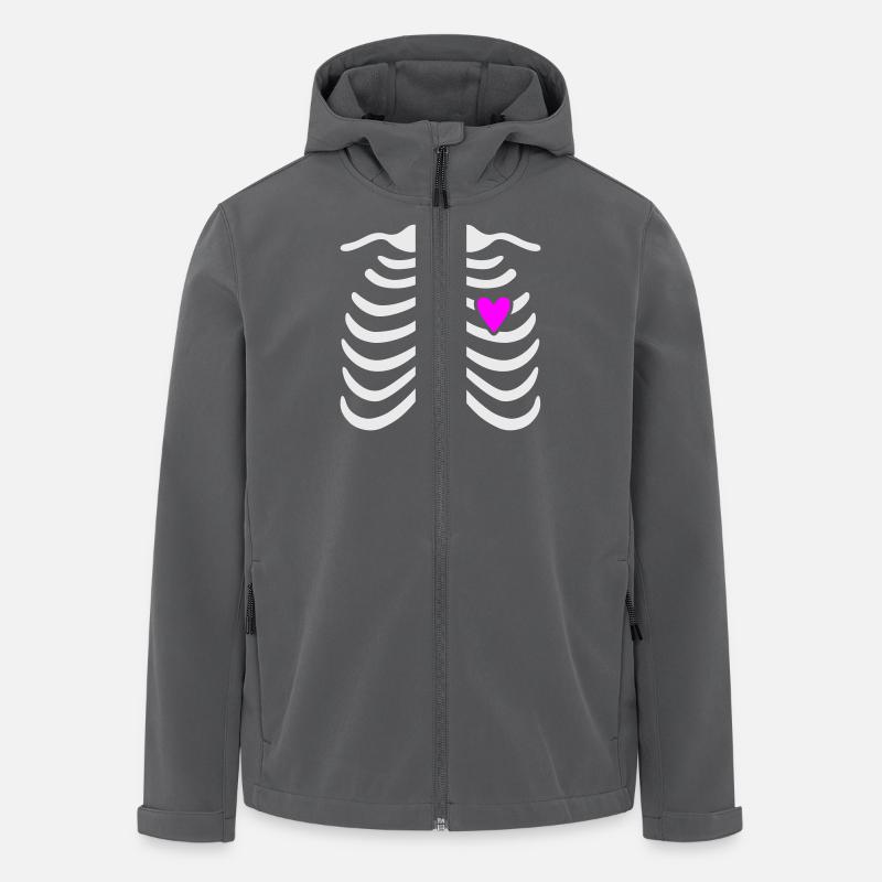 maternity_skeleton_top - Recycelte Männer Softshell-Jacke von Stanley/Stella - Anthrazit