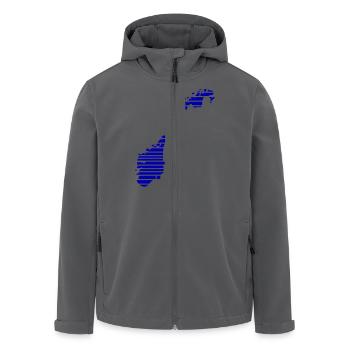 Norwegen - Recycelte Männer Softshell-Jacke von Stanley/Stella - Anthrazit - Vorne - AI Model Male 185 light (185cm)
