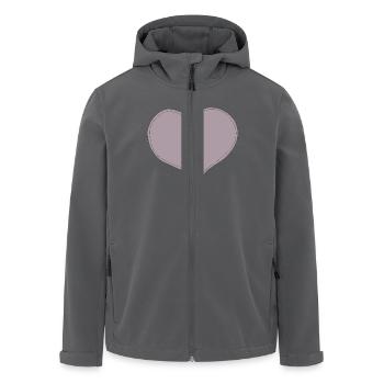 herzanhaenger - Recycelte Männer Softshell-Jacke von Stanley/Stella - Anthrazit - Vorne - AI Model Male 185 light (185cm)