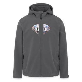 Diamant - Recycelte Männer Softshell-Jacke von Stanley/Stella - Anthrazit - Vorne - AI Model Male 185 light (185cm)