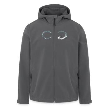 Infinity forever Love Unendlichkeit silber Glitzer - Recycelte Männer Softshell-Jacke von Stanley/Stella - Anthrazit - Vorne - AI Model Male 185 light (185cm)