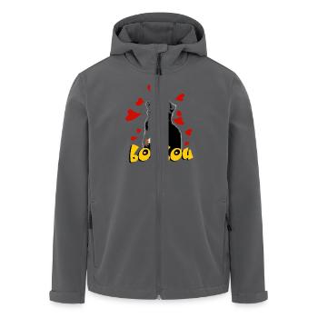 Berner Sennenhund - Recycelte Männer Softshell-Jacke von Stanley/Stella - Anthrazit - Vorne - AI Model Male 185 light (185cm)