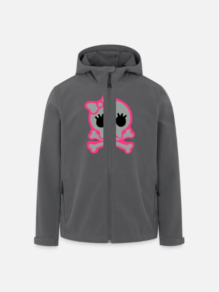skull - Recycelte Männer Softshell-Jacke von Stanley/Stella - Anthrazit