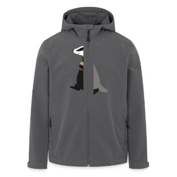 Dachs - Recycelte Männer Softshell-Jacke von Stanley/Stella - Anthrazit - Vorne - AI Model Male 185 light (185cm)