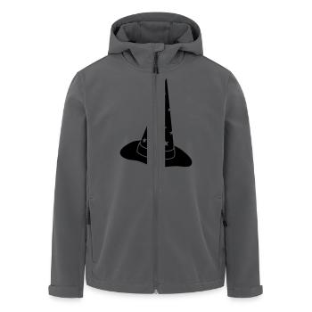 Zauberhut mit Sternen, 1-farbig - Recycelte Männer Softshell-Jacke von Stanley/Stella - Anthrazit - Vorne - AI Model Male 185 light (185cm)