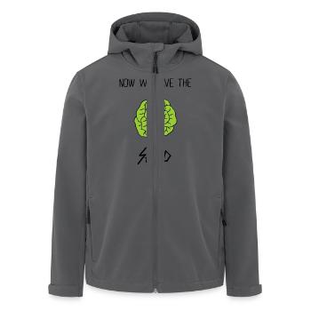 Salat - Recycelte Männer Softshell-Jacke von Stanley/Stella - Anthrazit - Vorne - AI Model Male 185 light (185cm)
