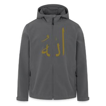 Allah (B, 1c) - Recycelte Männer Softshell-Jacke von Stanley/Stella - Anthrazit - Vorne - AI Model Male 185 light (185cm)