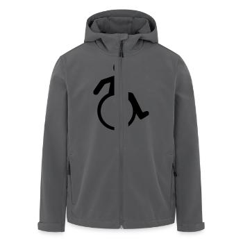Rollstuhl (Kostenlos!) - Recycelte Männer Softshell-Jacke von Stanley/Stella - Anthrazit - Vorne - AI Model Male 185 light (185cm)