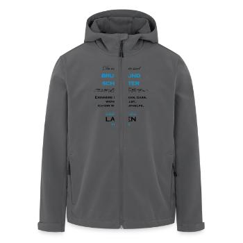 Bruder und Schwester - Recycelte Männer Softshell-Jacke von Stanley/Stella - Anthrazit - Vorne - AI Model Male 185 light (185cm)