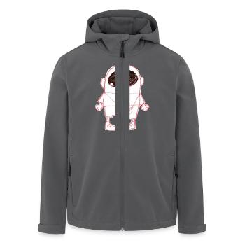 Drei Jahre - Recycelte Männer Softshell-Jacke von Stanley/Stella - Anthrazit - Vorne - AI Model Male 185 light (185cm)