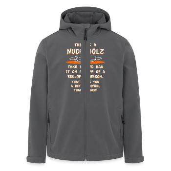 Nudelholz - Recycelte Männer Softshell-Jacke von Stanley/Stella - Anthrazit - Vorne - AI Model Male 185 light (185cm)