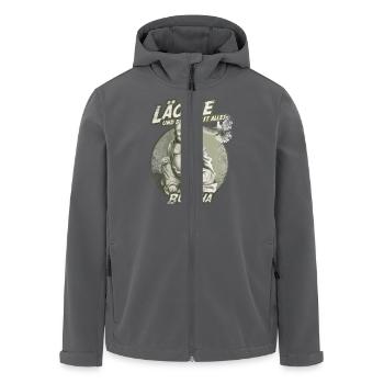 buddha liebe lächeln - Recycelte Männer Softshell-Jacke von Stanley/Stella - Anthrazit - Vorne - AI Model Male 185 light (185cm)