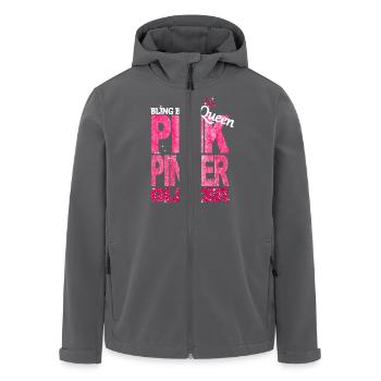 Bling Queen Pink Glitzer Prinzessin Geburtstag - Recycelte Männer Softshell-Jacke von Stanley/Stella - Anthrazit - Vorne - AI Model Male 185 light (185cm)