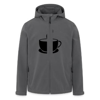 Cafe-Tasse - Recycelte Männer Softshell-Jacke von Stanley/Stella - Anthrazit - Vorne - AI Model Male 185 light (185cm)
