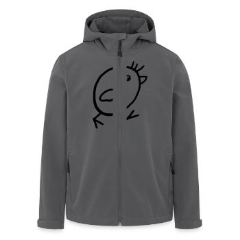 Vogel 01 - Recycelte Männer Softshell-Jacke von Stanley/Stella - Anthrazit - Vorne - AI Model Male 185 light (185cm)