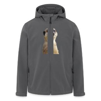 Erdmännchen Foto - Recycelte Männer Softshell-Jacke von Stanley/Stella - Anthrazit - Vorne - AI Model Male 185 light (185cm)