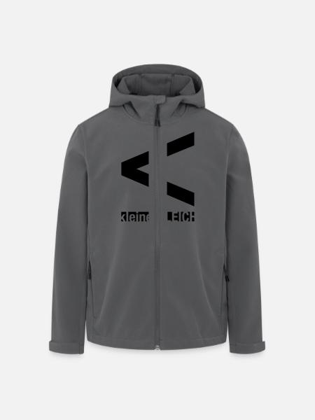 Logo - Recycelte Männer Softshell-Jacke von Stanley/Stella - Anthrazit
